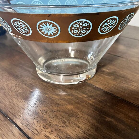 Vintage Culver Glass Chip Bowl – Mid Century Modern 1960s Retro Design - Picture 6 of 11